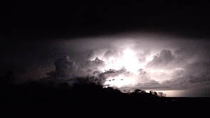 Orages crépusculaires